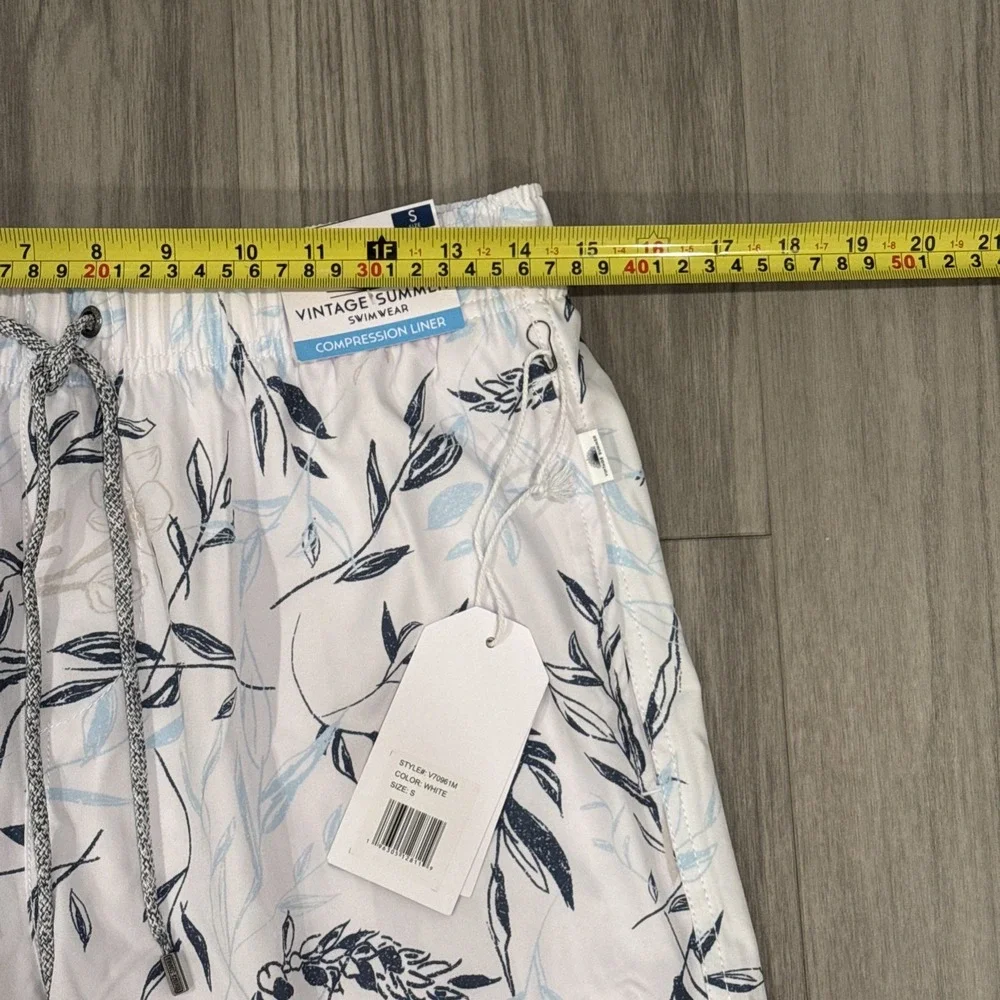 Vintage Summer Men Swim Shorts-Compression Liner  NWT Size Small